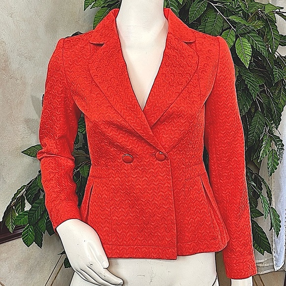 BANANA REPUBLIC ORANGE TEXTURED JACKET